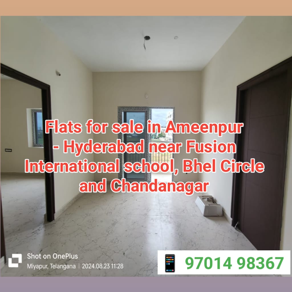 Gated community 3 bhk flats in Aminpur Hyderabad #MCORVilaasam - 9701498367